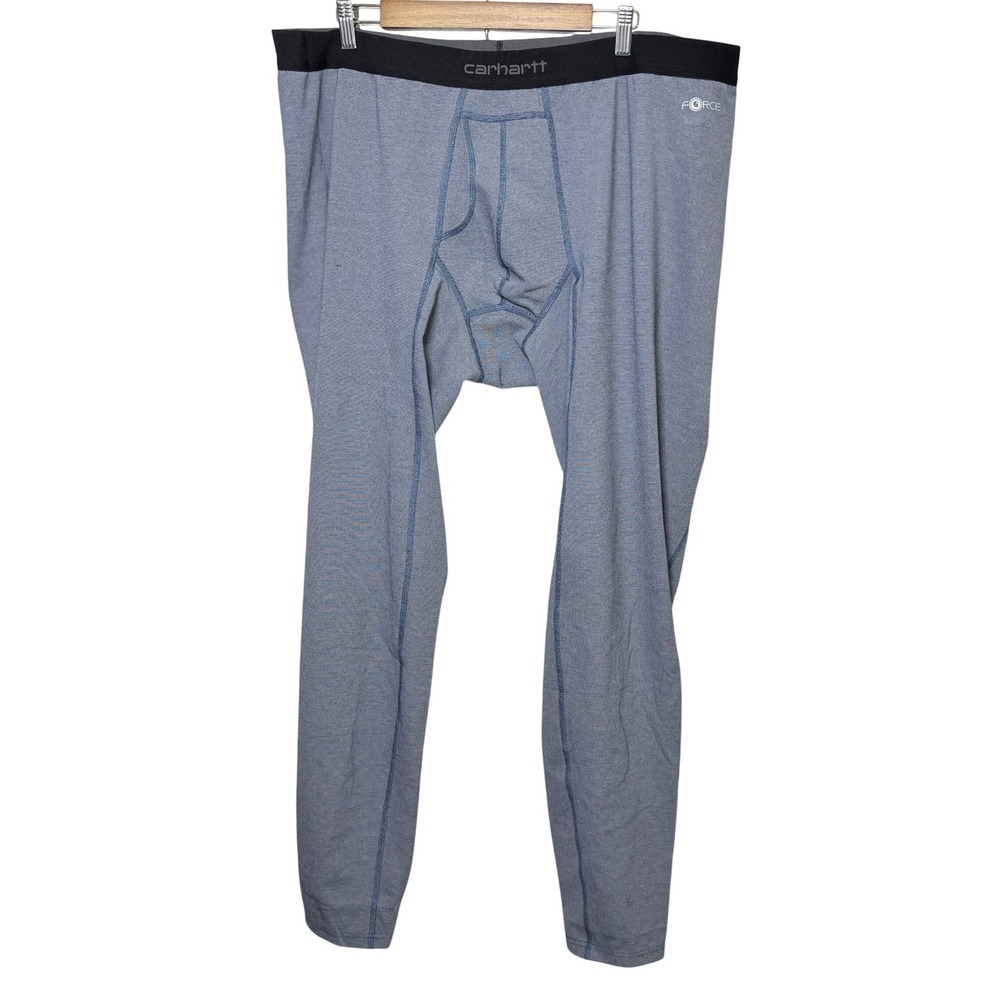 Carhartt Force Heavyweight Base Layer Pants Navy Heather 3XL MBL112B-NVY Mens - Picture 2 of 8